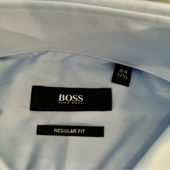 HUGO BOSS ENZO Regular Fit Button Down Dress Shirt 17.5 - Picture 3 of 7